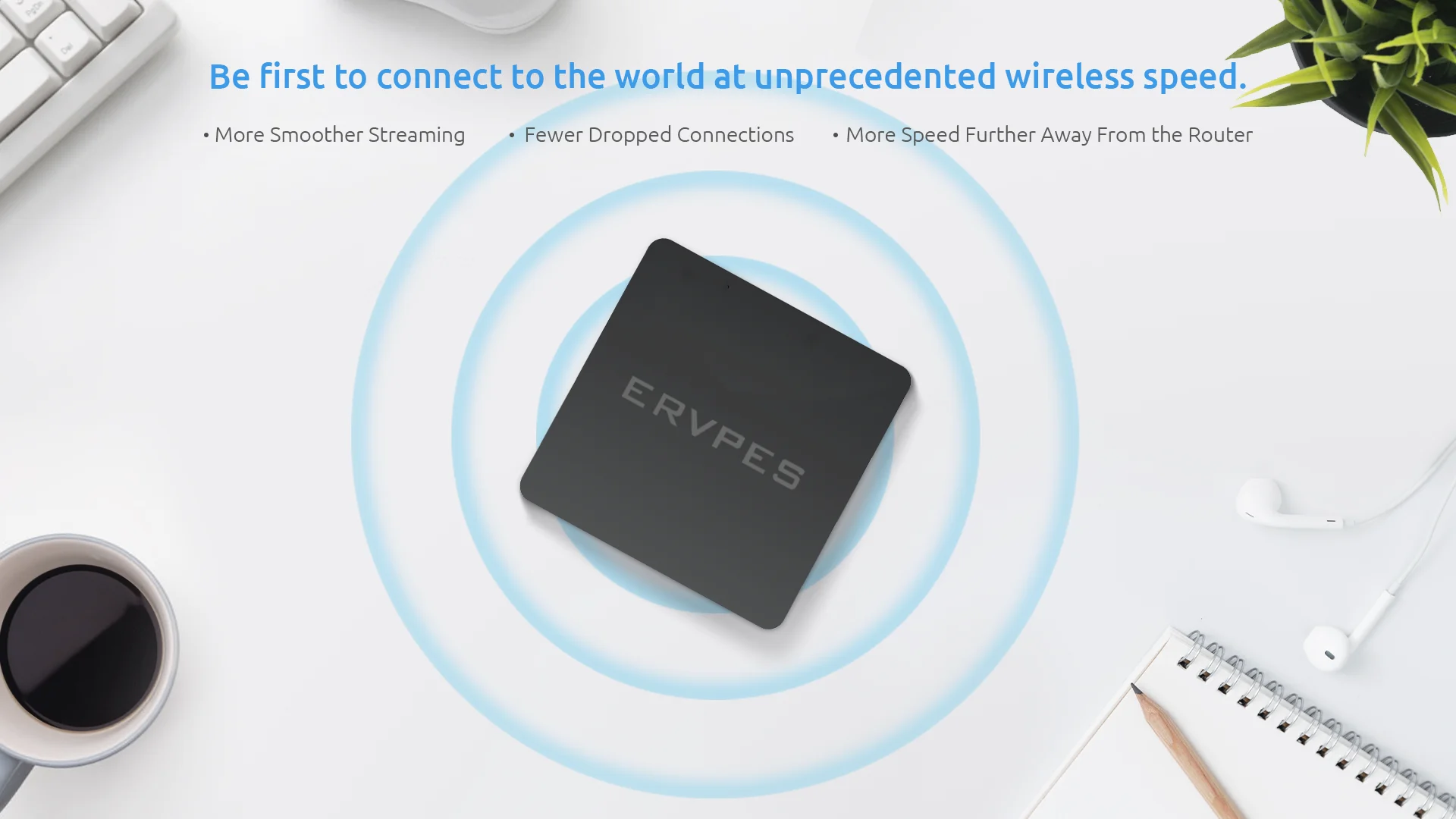 ERVPES B20E Mini PC, Windows 11, 8GB RAM 128GB SSD, Intel Pentium Gold 6500Y, Dual-Band WiFi, Compact Desktop for Home