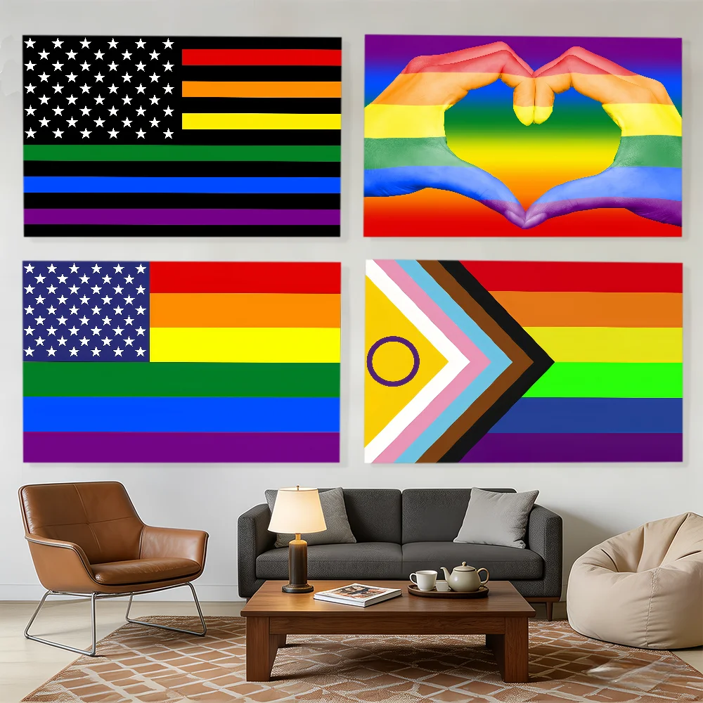 LGBT Gay Rainbow Pride flag Decorative Banners Suitable For Outdoor Camping Family Parties And Garden Walls Gift