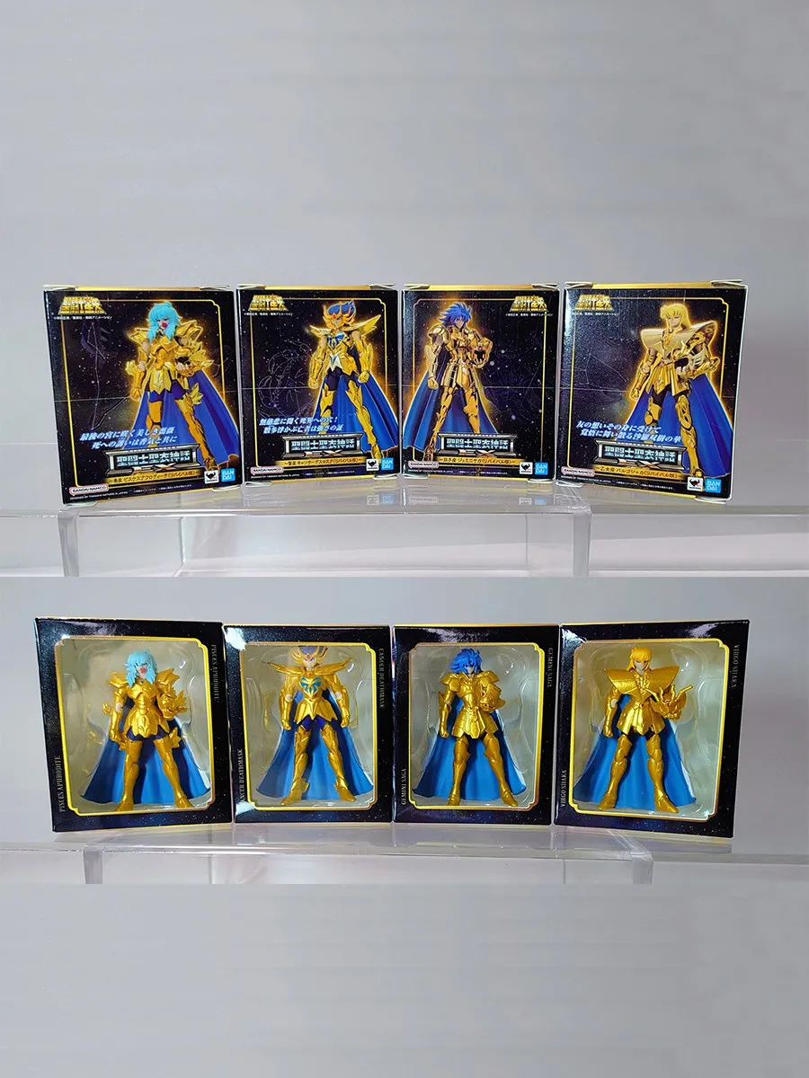 

Миниатюрные статуэтки Bandai Gashapon Saint Seiya Gold Cloth Myth, 4 варианта, коллекционные украшения для рабочего стола для любителей аниме