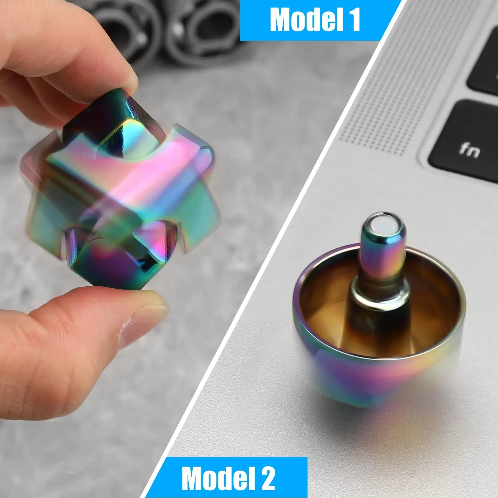 Metal Square Fidget Spinner Antistress EDC Fingertip Toys Stress Relief Hand Magnetic Spinning Top Anti-Anxiety Spiner Kids Toys