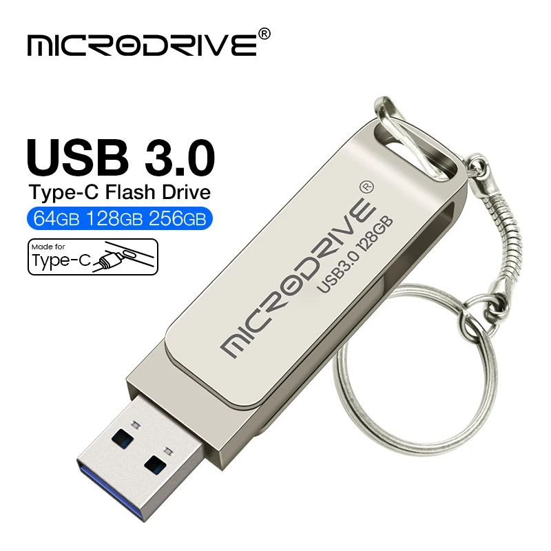 2 في 1 OTG USB 3.0 و usb-C فلاش القلم محرك الذاكرة عصا Usb3.0 قرص فلاش 128 جيجابايت 256 جيجا 512 جيجا نوع C بندريف