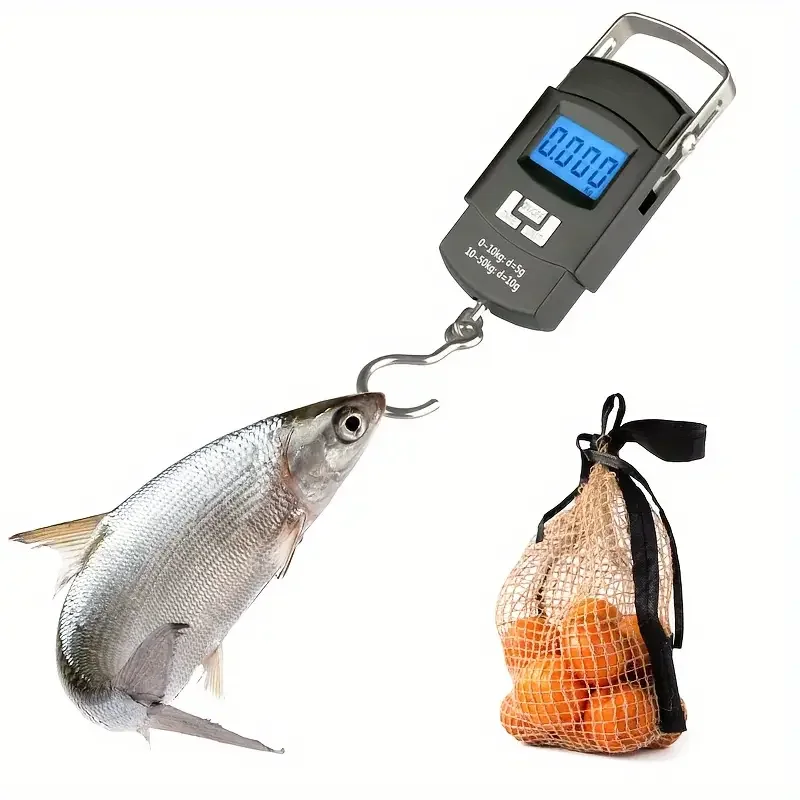 50kg 10g USB Charging Electronic Digital Scale Hanging Hook Fishing Travel Double Precision Luggage Weight Scale Balance Scales