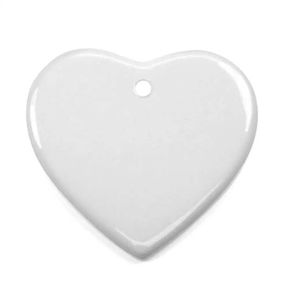Ceramic Pendant Sublimated Christmas Decorative White Porcelain Sublimation Blank Ceramic Ornament Christmas Supplies