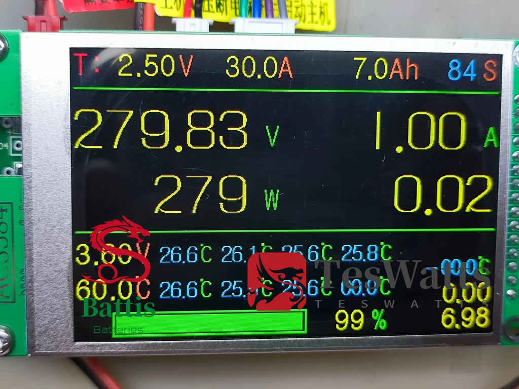 Testwatts 96S do 192S BMS 108S 120S 132S 144S 156S 168S S 180S może ustawić parametr LTO lifepo4 aplikacja Bluetooth litowo-sodowa