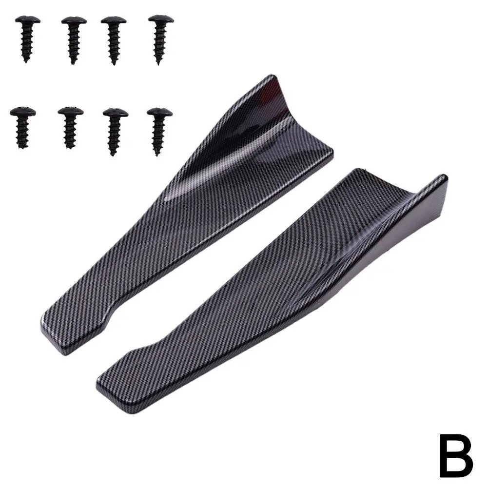 Universal Autovoorkant Rear Bumper Strip Lip Spoiler Diffuser Splitter Scratch Protector 48CM Length For Audi BMW HONDA
