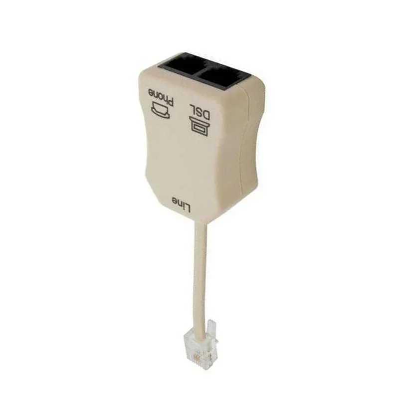 

With Splitter Noise Filter Connects Wall Jack Voice Easy Use Cable Wire 5cm In-line DSL Adapter 2018 High Quality