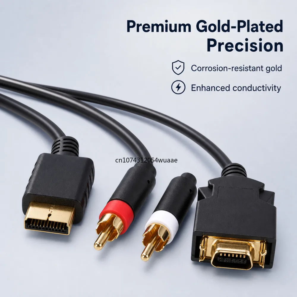 High Quality Cable for SEGA Dreamcast DC Definition Audio Video Cord RCA Sound Adapter HD PAL NTSC VGA Box Cable 1Pcs