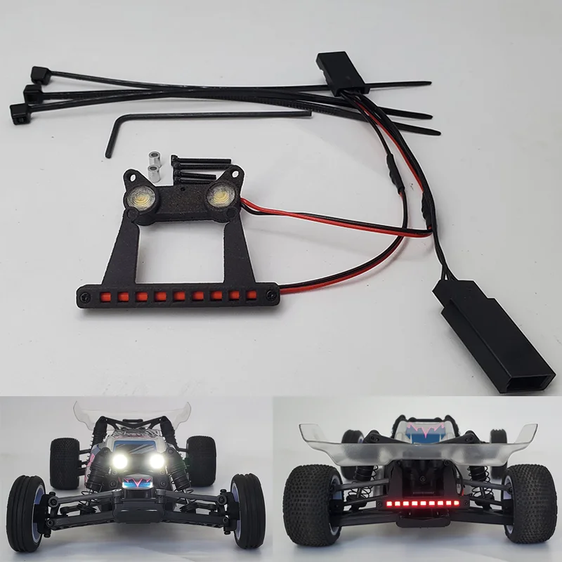 For 1/24 LOSI Micro-B 2WD Buggy RC Car Front&rear Lighting System Headlight Taillight