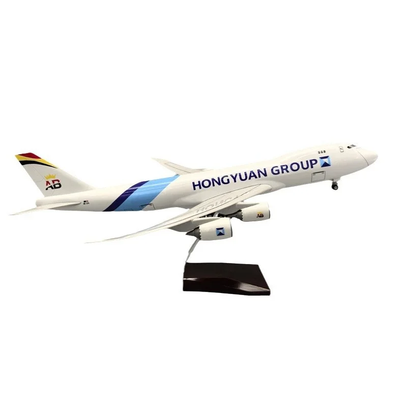 

1/150 Scale Belgian Cargo 747-8F Plane Model 47CM Airplane Decoration Freight Transport Diecast Resin Aircraft Model Display Toy