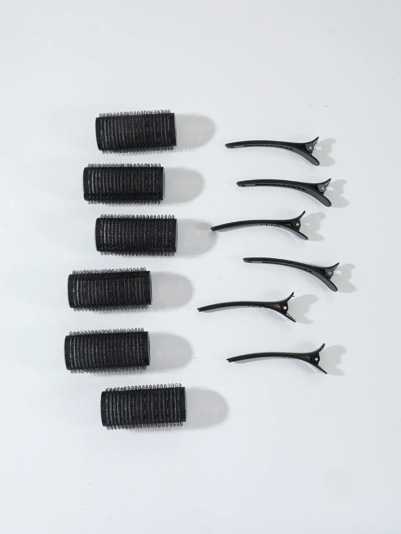 12 teile/satz Air Bar Lockenstab Rohr selbstklebende magische Rolle und Pony Haarspange Curling Styling Werkzeug