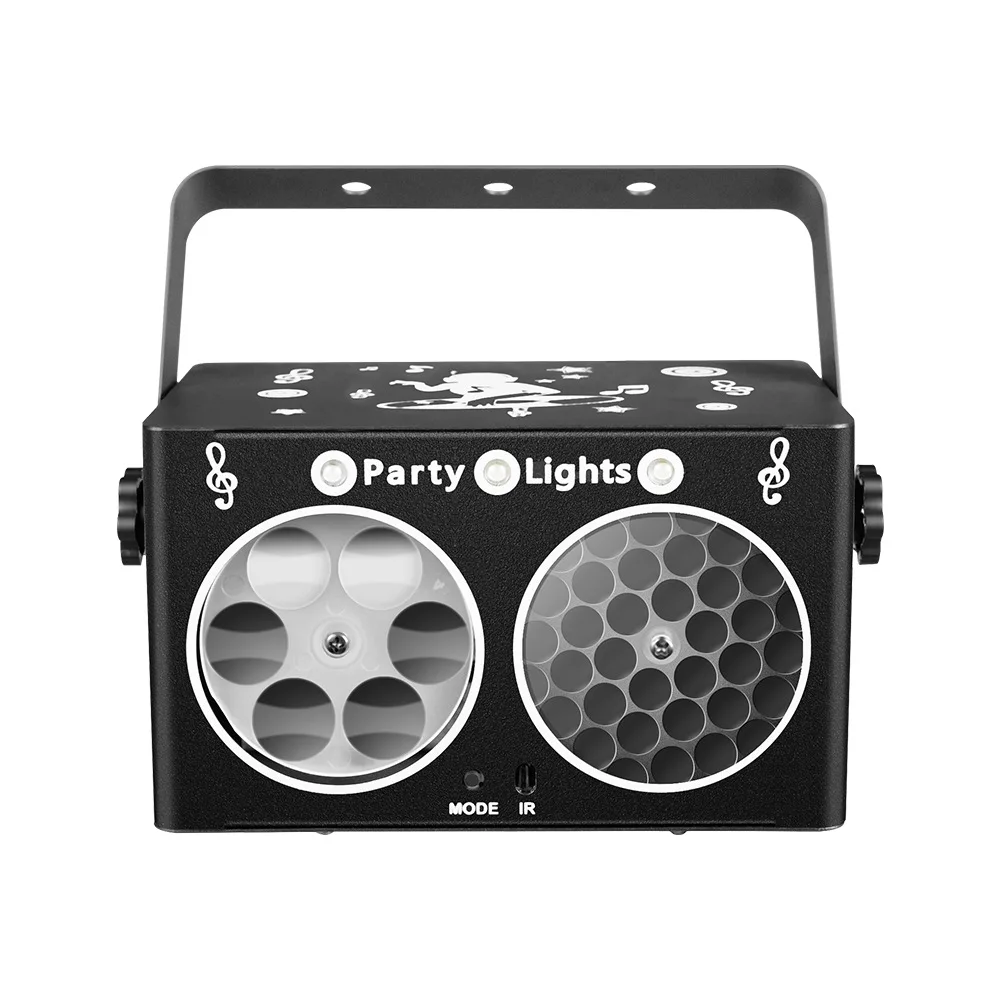 New Stage Lighting 3 in 1 LED Projection KTV Bar Voice-activated Remote Control Strobe Decorative Ambient