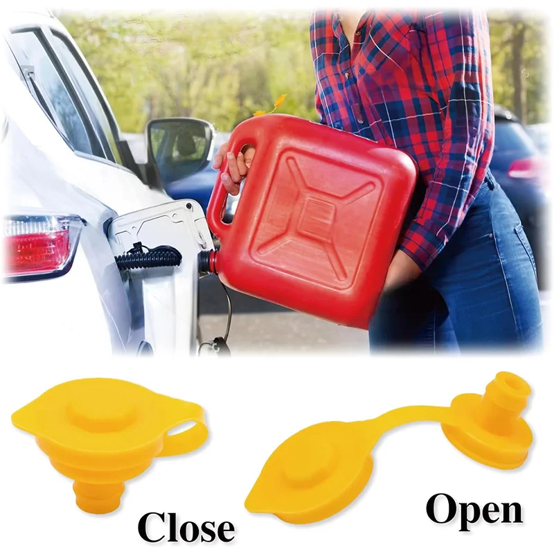

Gas Can Spout Replacement, Gas Can Nozzle, (2 Kit-Yellow) Flexible Pour Nozzle Suitable for Most 1/2/5/10 Gal Oil Cans, Fuel Can