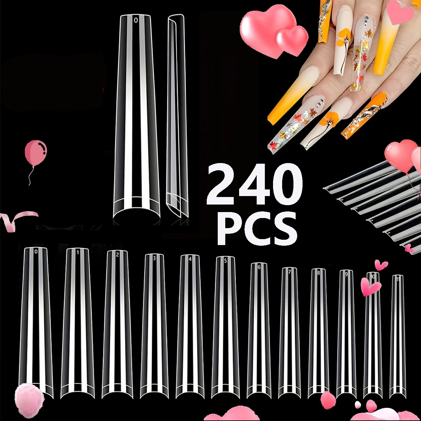 240 Stück kurze Mandel nagels pitzen weiches Gel vorgeformte Acryl nagels pitzen halb matte volle Abdeckung Nagels pitzen klar gelly drücken auf Nagel