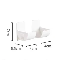 Wall Mounted Organizer No Hole Storage Tray Kitchen Shelf Cling Film Trash Bag Organizer Cabinet Refrigerator Side Storage Shelf - Image 6