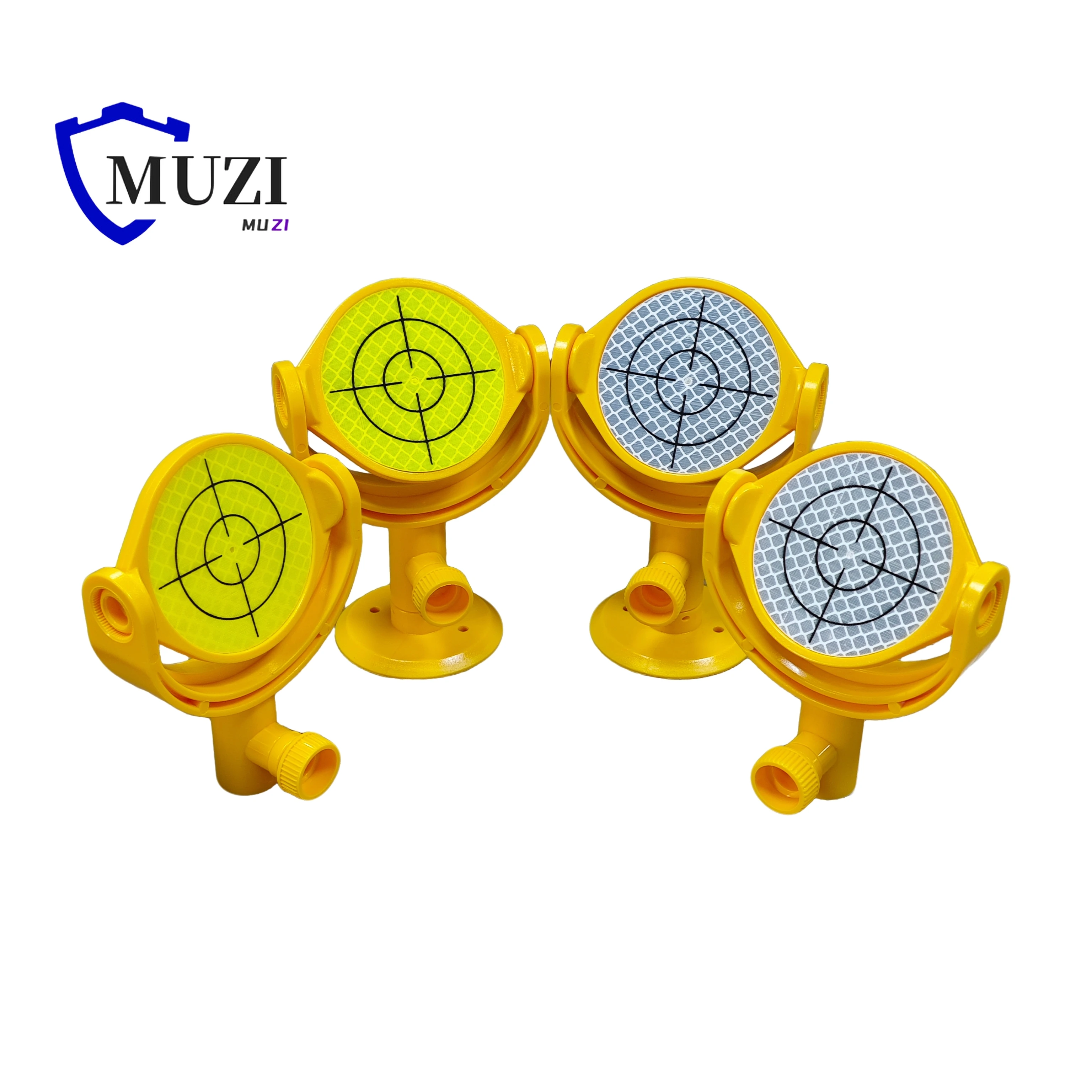 MP103 360 Degree Tilting Tilting Holder Base Target with Printed Crosshair 60mm Mini Reflective Sheet for Total Survey Station