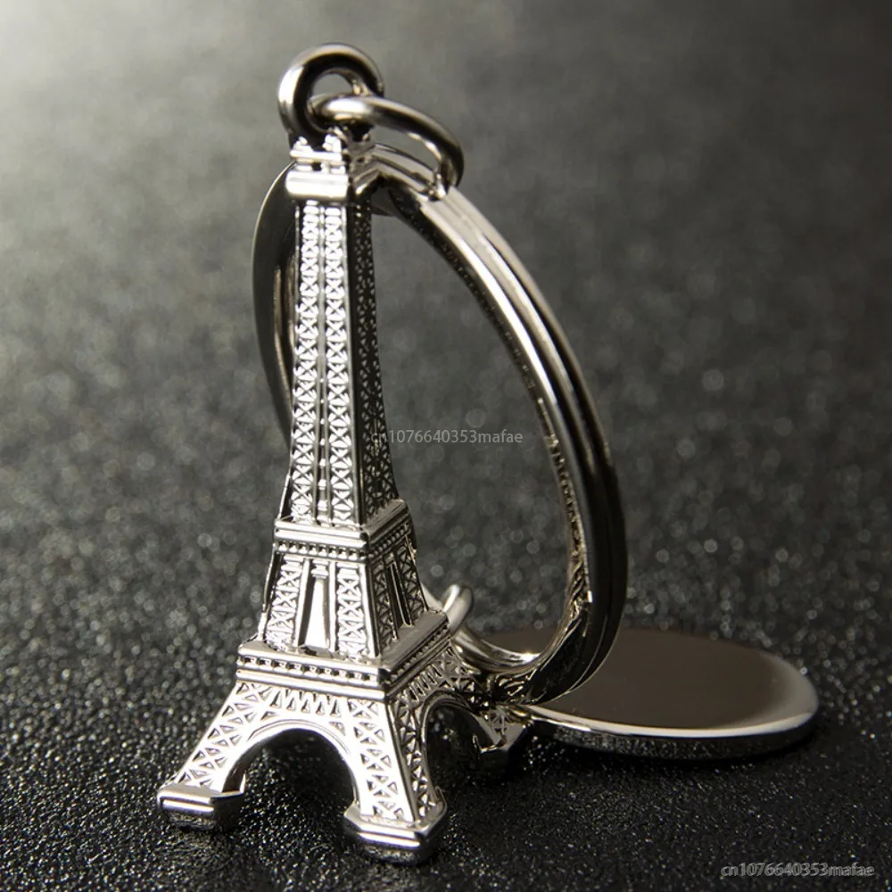 3D Eiffel Tower Keyring Bag Charm Metal Car Keychain French Paris Travel Souvenir Couple Friend Gift Fashion Jewelry Decoration