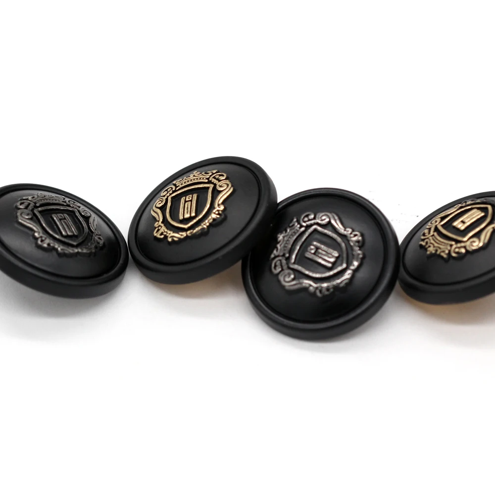 EQUBO 18/23mm Round Crown Gold Metal Buttons for Clothing Fashion Men Coat Suit Pants Jeans Sewing Accossories