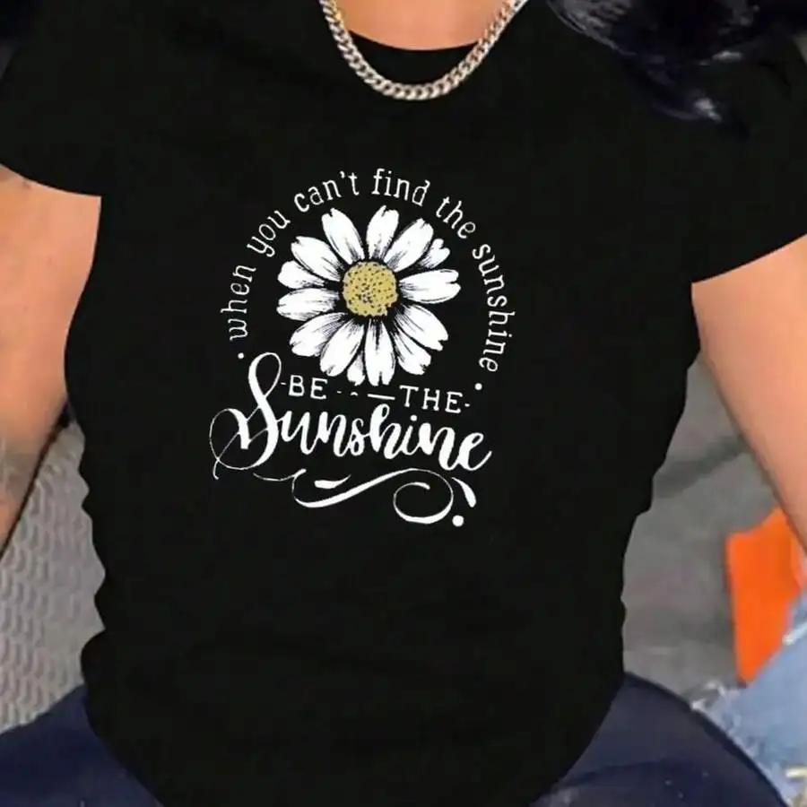 

Womens Casual Short Sleeve Cotton T-Shirt, Crew Neck, Loose Fit, Solid Color, Streetwear Style