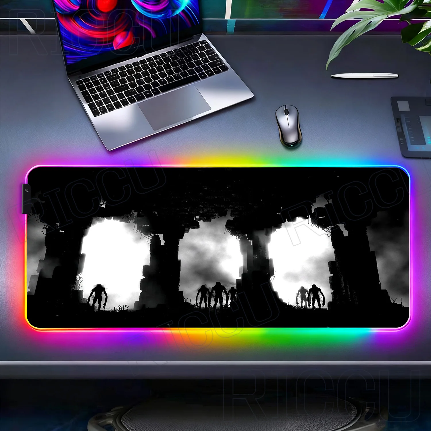 

RGB XXL 400x900MM M-Metro 2033 Mouse Pad Large Gaming Pad Computer Gamer Keyboard MousePad expand Mat PC accessories LED DeskMat