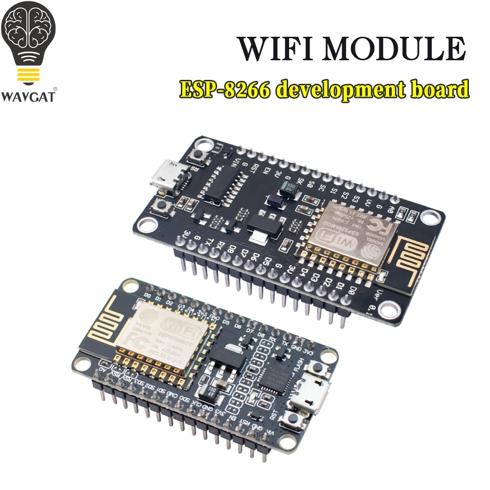 WAVGAT ESP8266 CH340 CP2012 NodeMCU expansión Lua WIFI módulo inalámbrico V3 V2 Lua WIFI Placa de desarrollo de Internet de las cosas