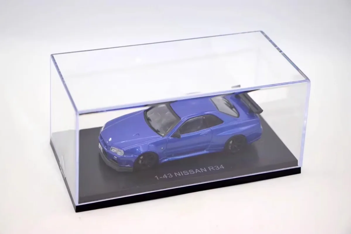 Diecast 1/43 Scale Nissan Alloy Car Model Nissan GT-R R34 Play Vehicle Collection Toys for Boys Gift Original Box in Stock
