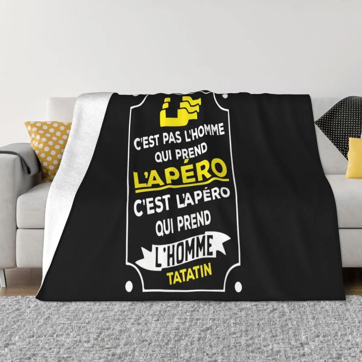 Personnalise Lapero Renaud Tatatin Fete Cadeau Anniversaire Vacanc T101 Any Logo Fashion Gift Kawaii Throw Blanket