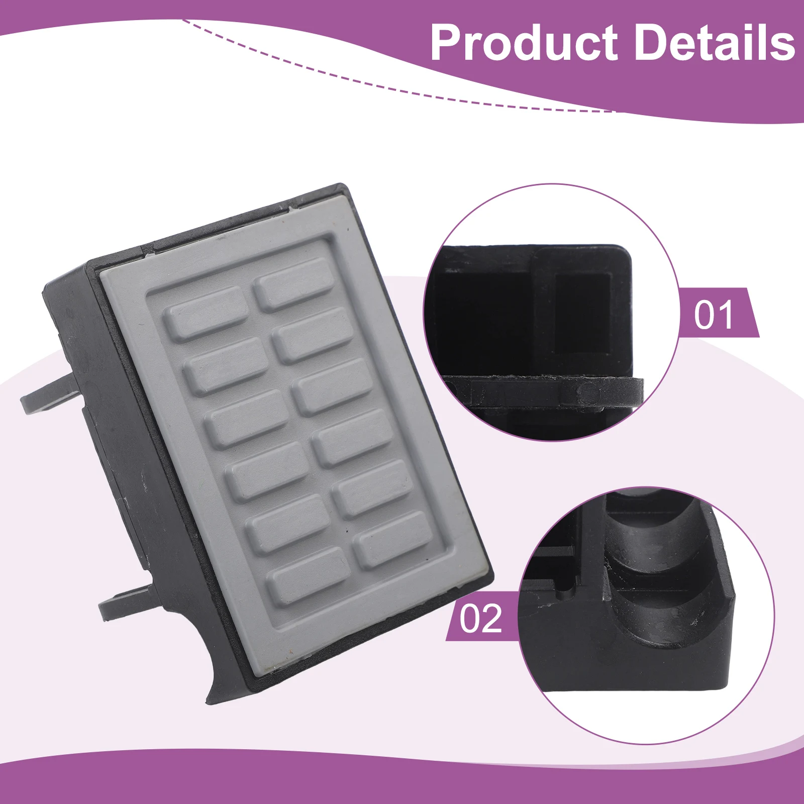 Nylon Rubber Block Conveyance Chain Pad Nylon And Rubber Material Provides Stable Support For Edge Banding Machine Woodworking