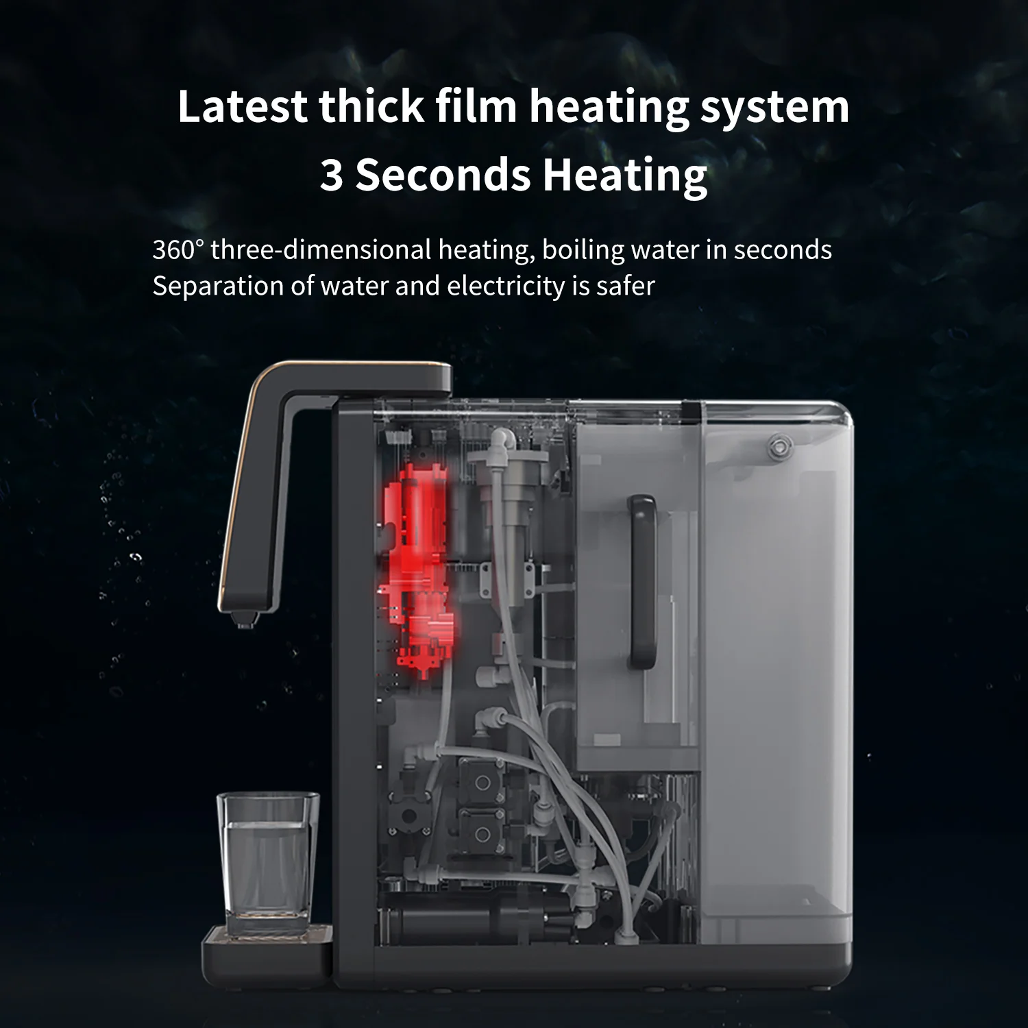 Hot-selling instant super-saturated hydrogen-rich water dispenser machine