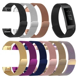 Stainless Steel Strap For Fitbit Charge 3 4 Smart Watch Magnetic Loop Bracelet For Fitbit charge 3 4 SE Band Wrist Correa