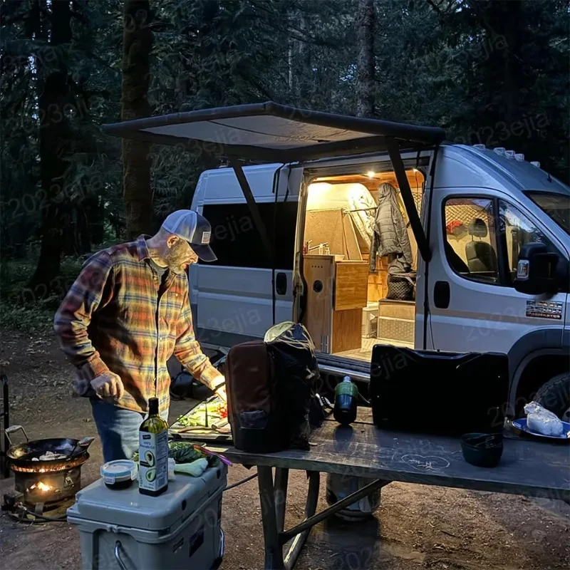 Lightweight and foldable portable design option Inflatable vehicle awning