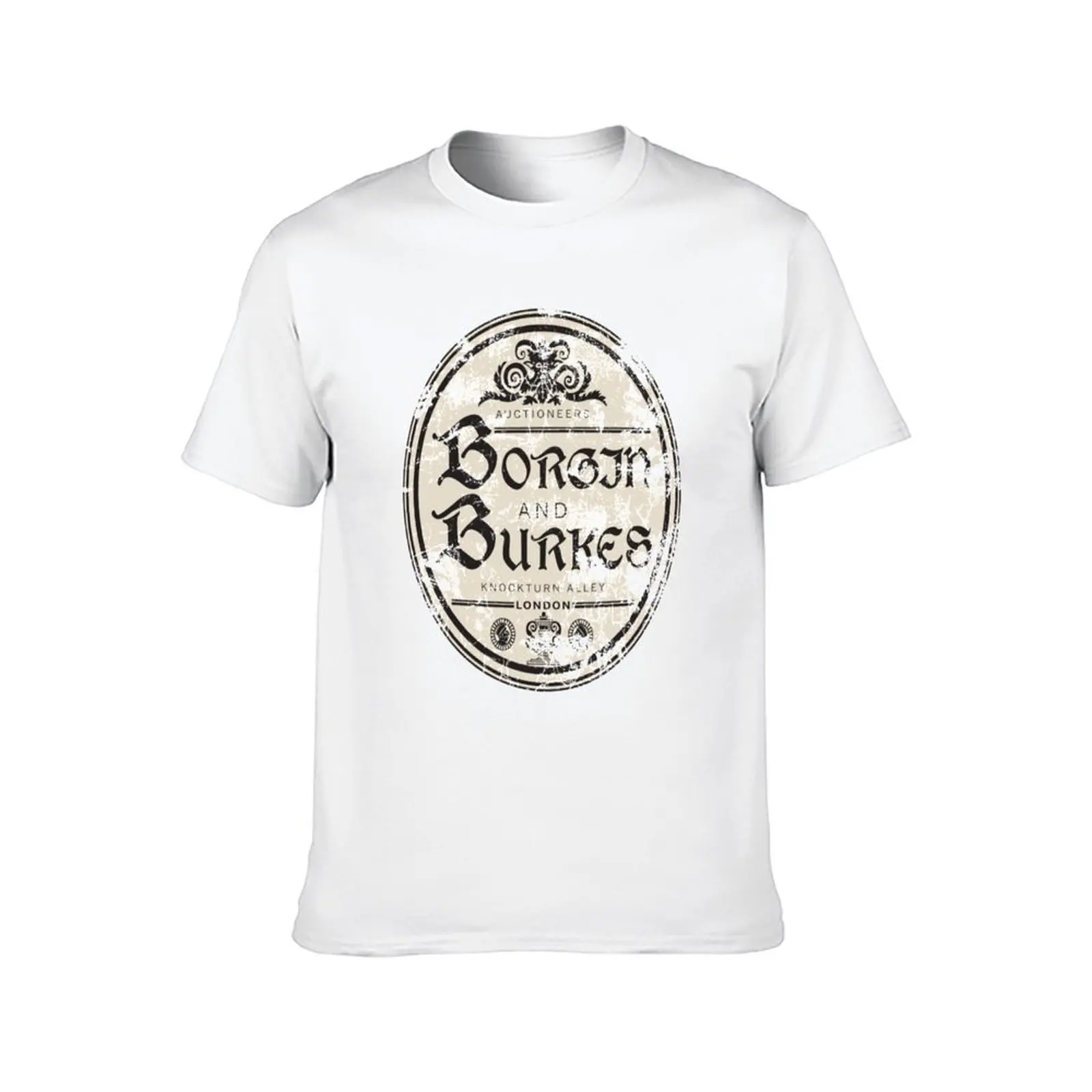 تي شيرت Borgin and Burkes تي شيرت رجالي فاخر تي شيرت رجالي 100% قطن ماركة فاخرة تي شيرت