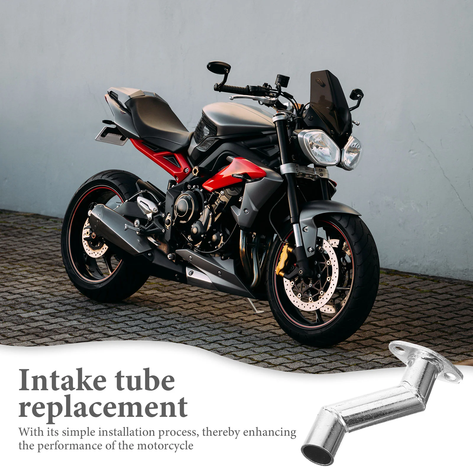 Bicycle Accessories Motorcycle Exhaust Intake for Tube Replacement Manifold Iron Metal Tail Pipe