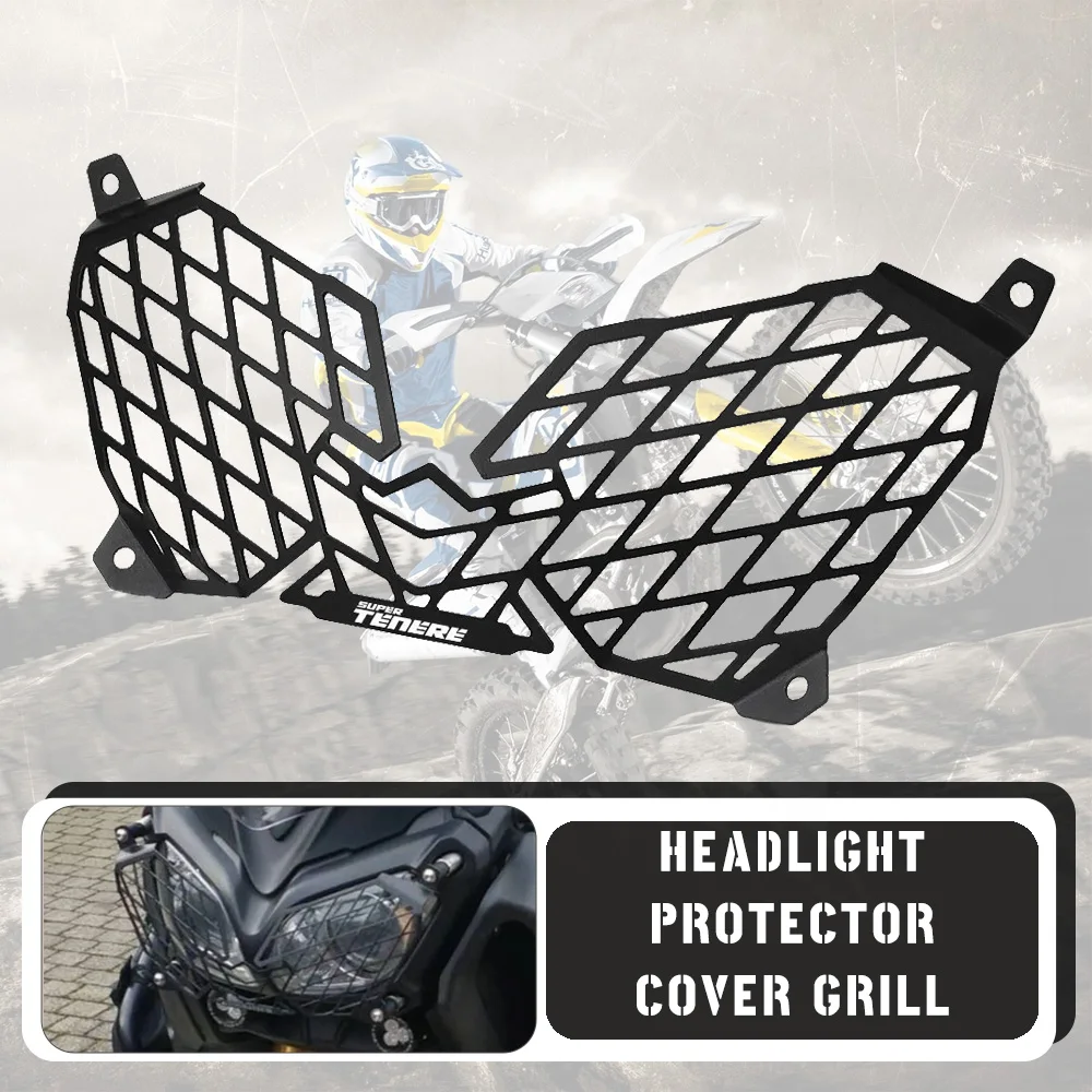 

Для YAMAHA XT1200Z Super Tenere XT 1200 XTZ1200 Z Supertenere 1200 2010-2024 2023 2022 2021, защитная крышка для решетки фар