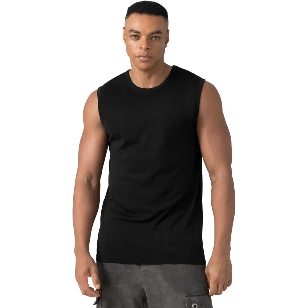 

Merino Protect 100% Merino Wool Tank Top Men Moisture Wicking Shirts ashion Activewear Undershirt