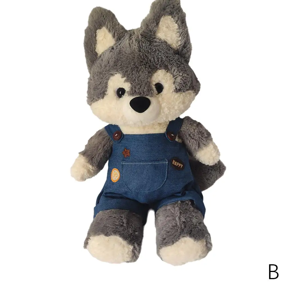 Original Huggable Nette Wald Laufende Fuchs Nette Lange Plüsch Spielzeug Schwanz Fuchs Tier Puppen Große Kleidung Gefüllte 50 cm Plüsch I6B9