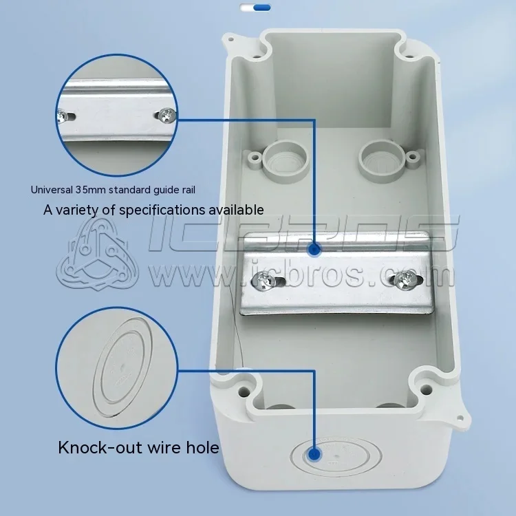 HT-5WAY HT-3WAY 8WAY 12WAY Exposed Waterproof Distribution Household Switch Strong Circuit Air Open Box, Electric Control Box