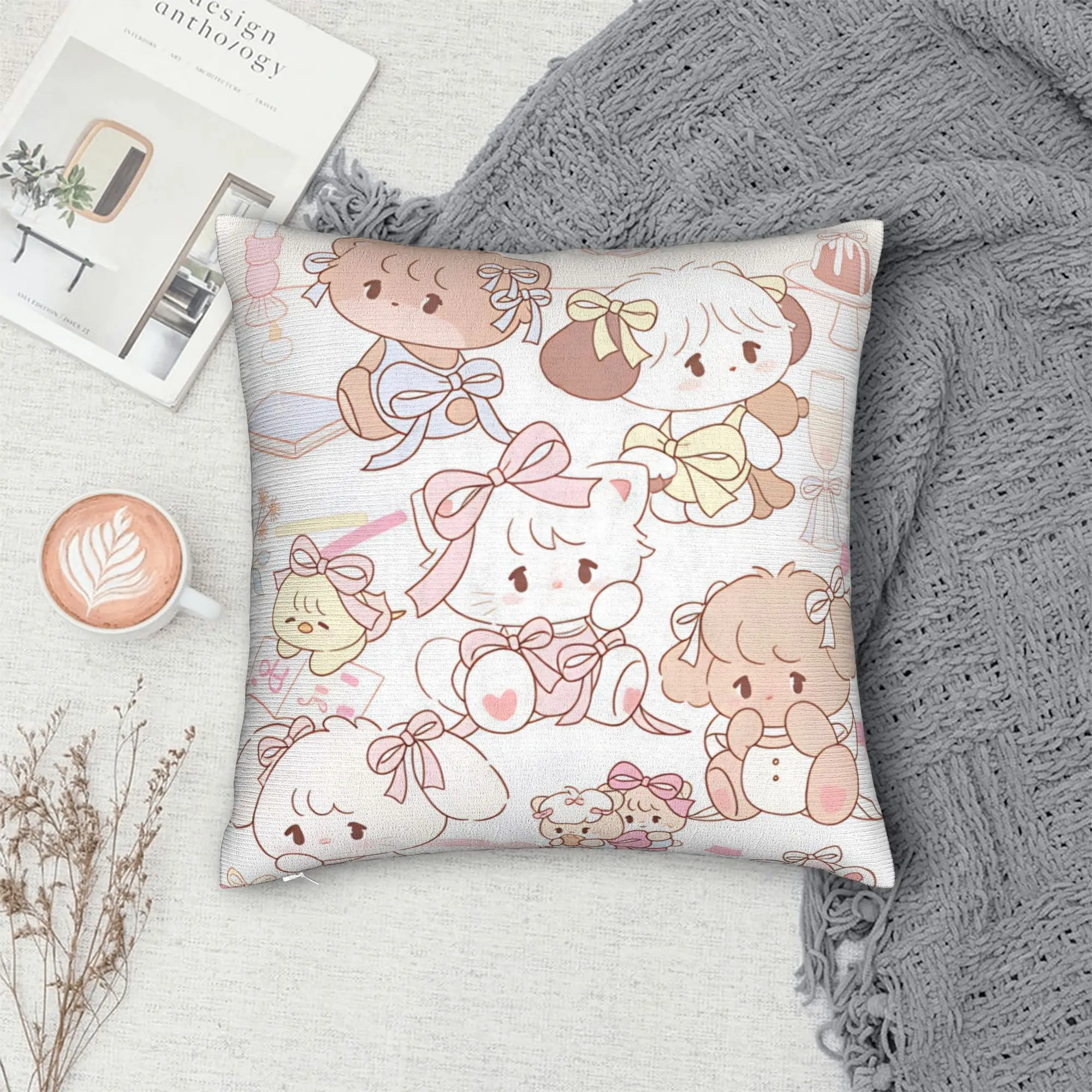 Mikkos Mousses Pillowcases  Novelty Pillow Case For Living Room Sofa Soft Pillow Cover