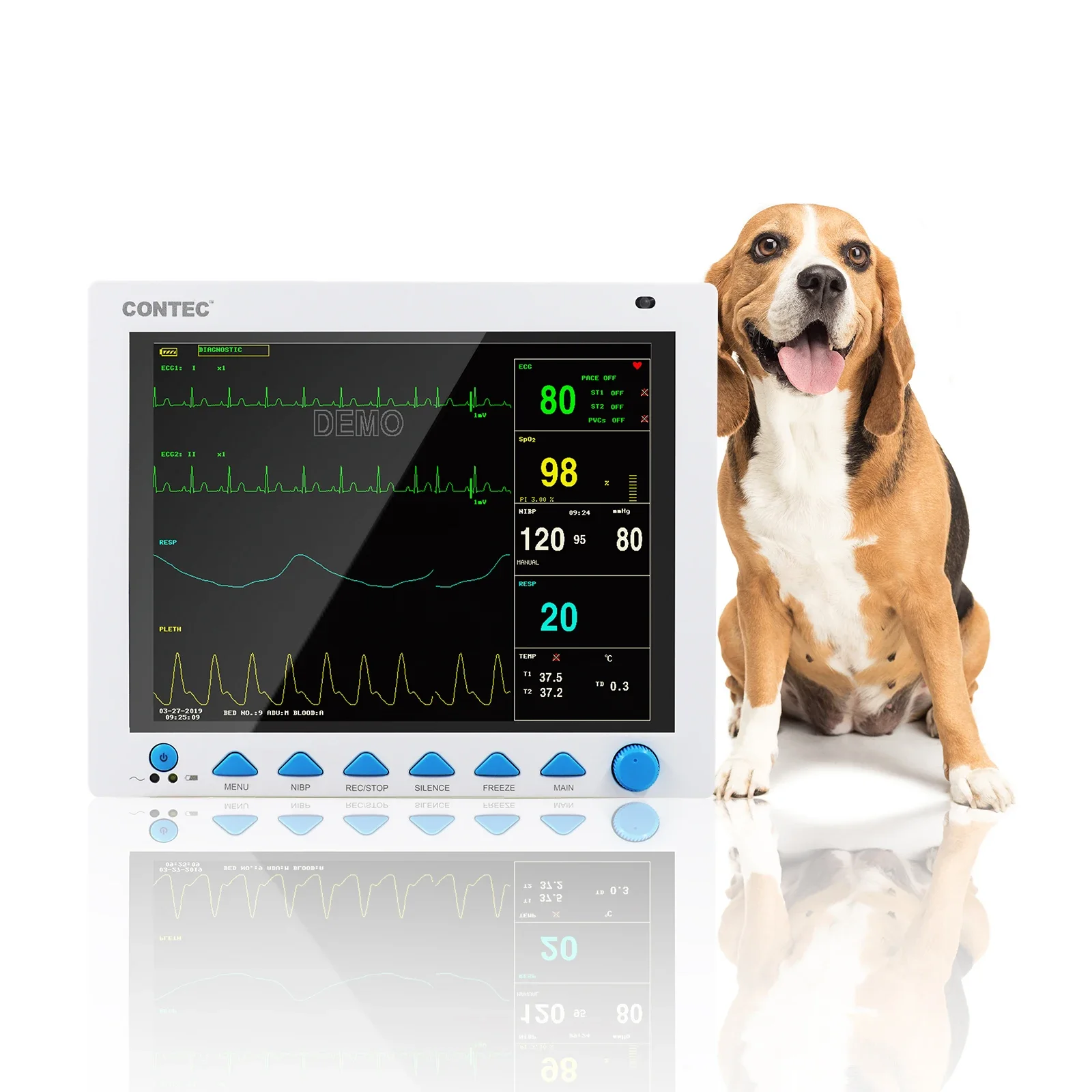 

CONTEC CMS8000VET veterinary vital sign monitor multiparametro vet veterinary monitor device