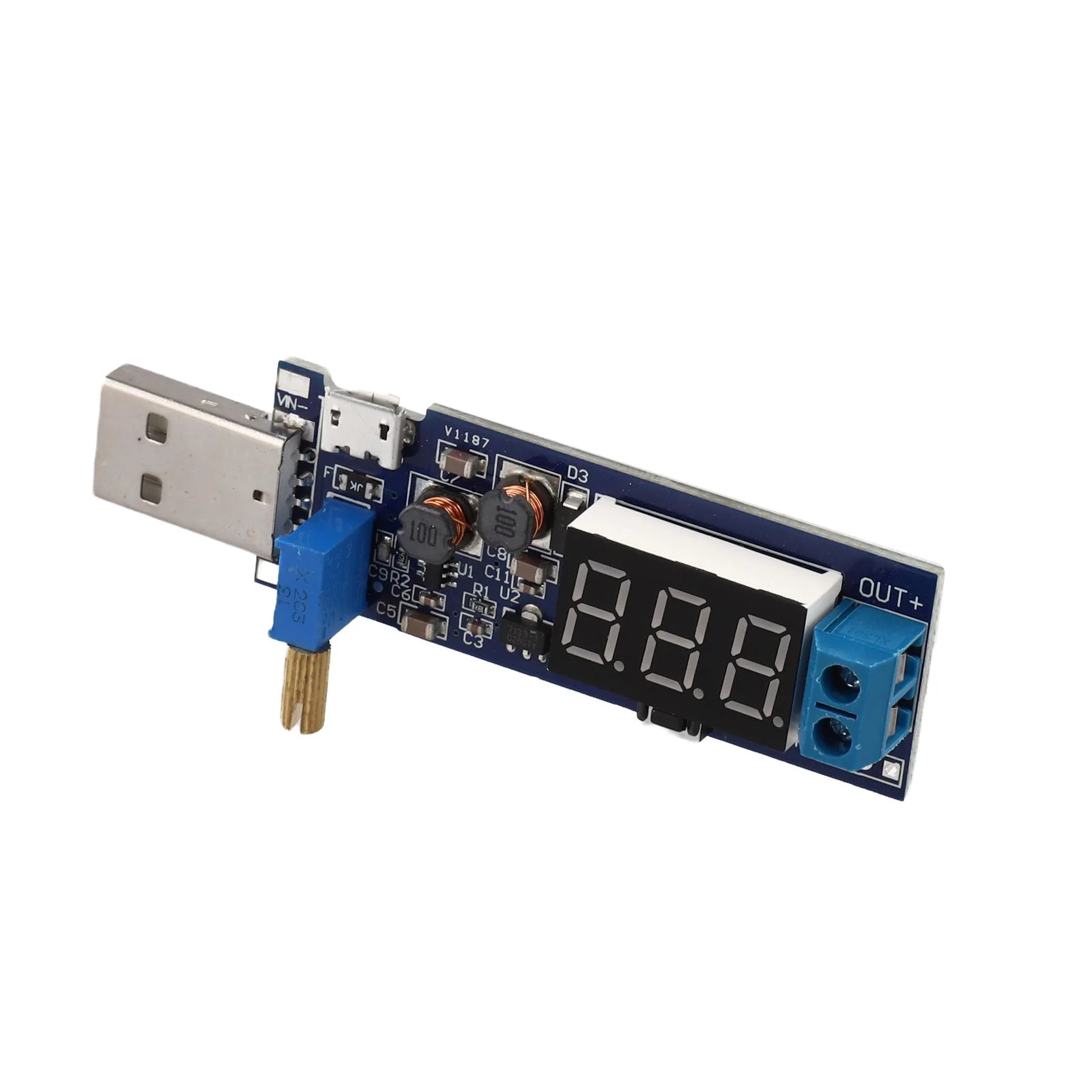Multi-turn Potentiometer Voltage Regulator Digital Tube Display Output Power Range 2W Adjustable Power Supply Module