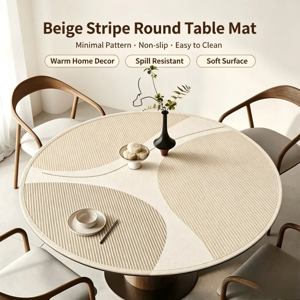 Home Textiles Today News - Nordic INS Oil-proof round Tablecloth PVC