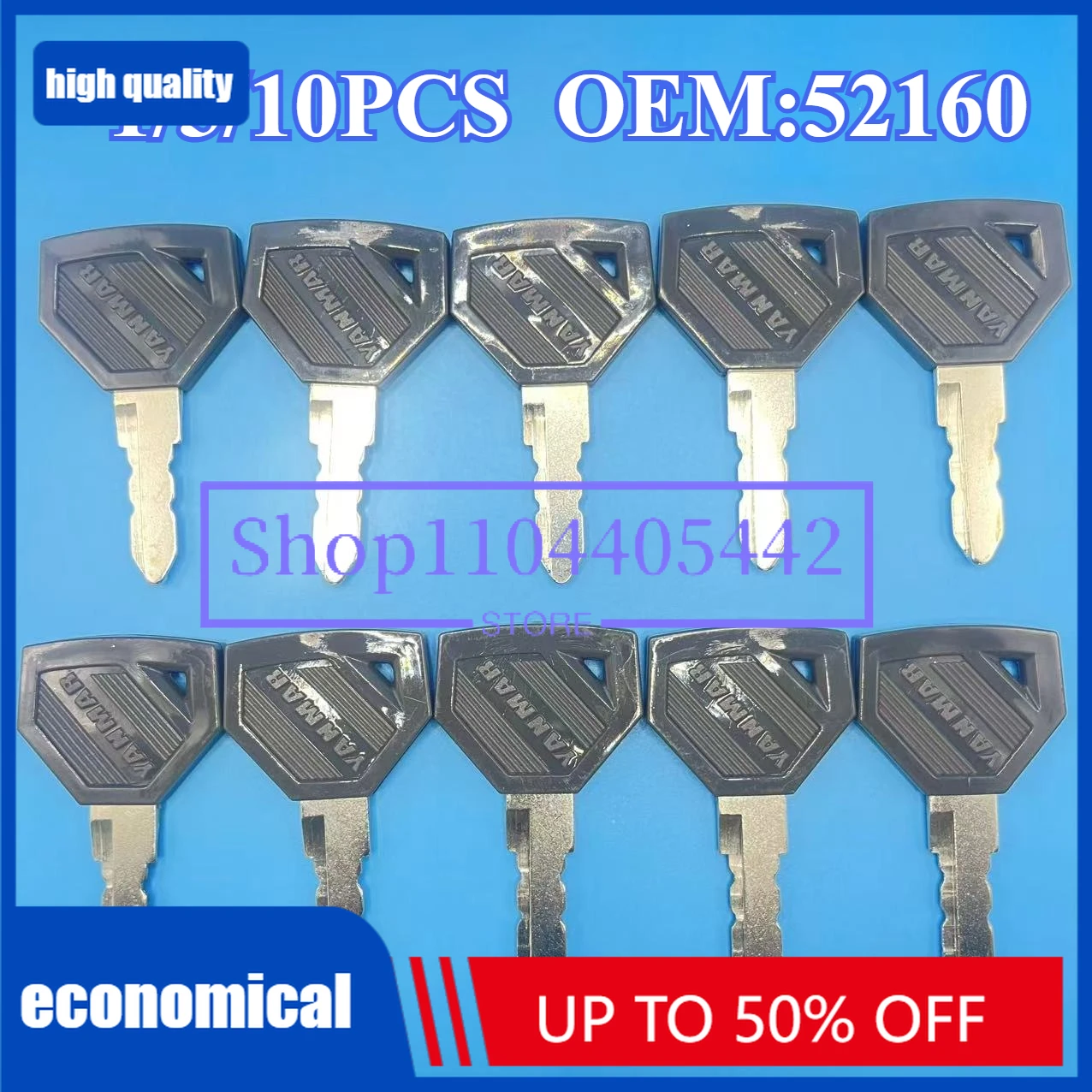 

1/5/10 шт. KEYS 52160 ключ для нового экскаватора Yanmar, грейдера, грейдера, бульдозера