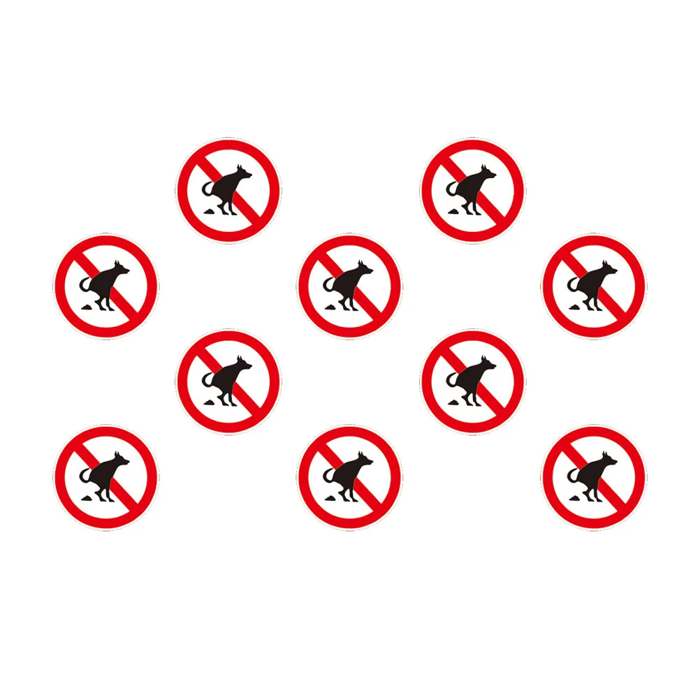 10 Sheets Funny Car Window Sticker Waterproof Stickers Decal Clean Rottweiler Prohibitory Sign Paste Nail