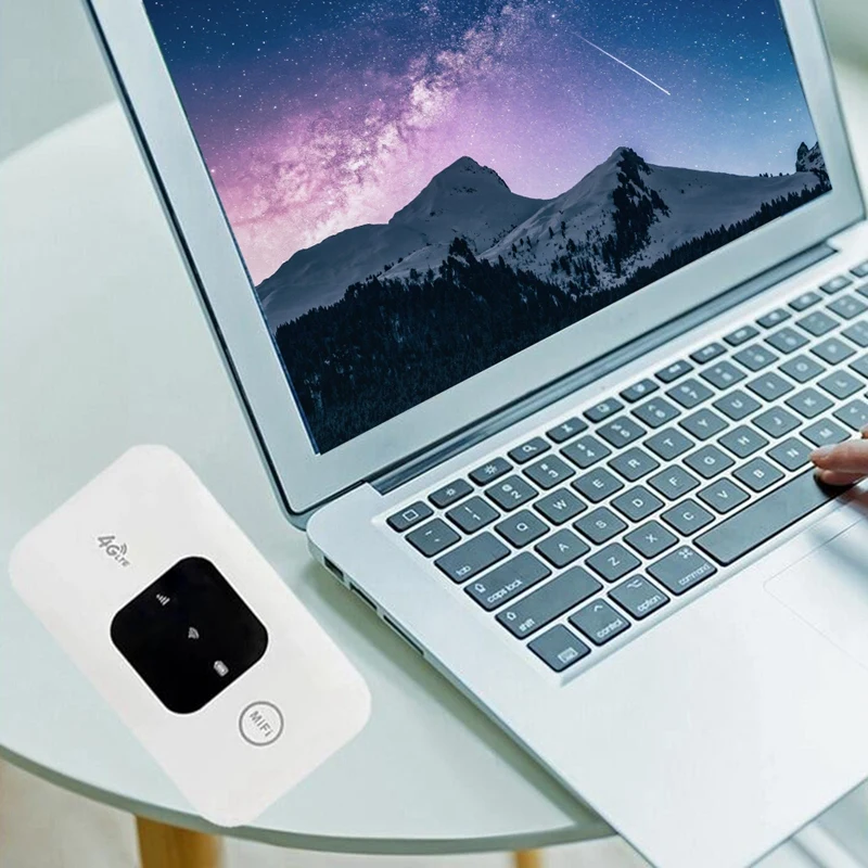 Modem Wifi Mobil Mobile Wifi Hotspot Nirkabel Mifi 150Mbps Mendukung 10 Pengguna Dengan Slot Kartu Sim
