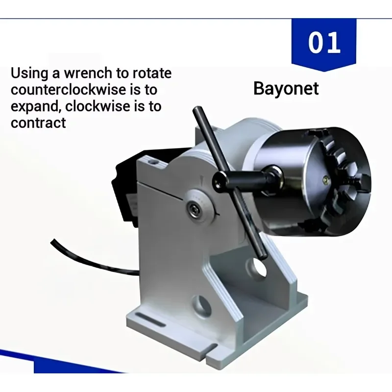 Engraving Machine Rotation Axis with Driver Fiber Marking Machine Parts king Achine Rotary Evice Rotary Shaft