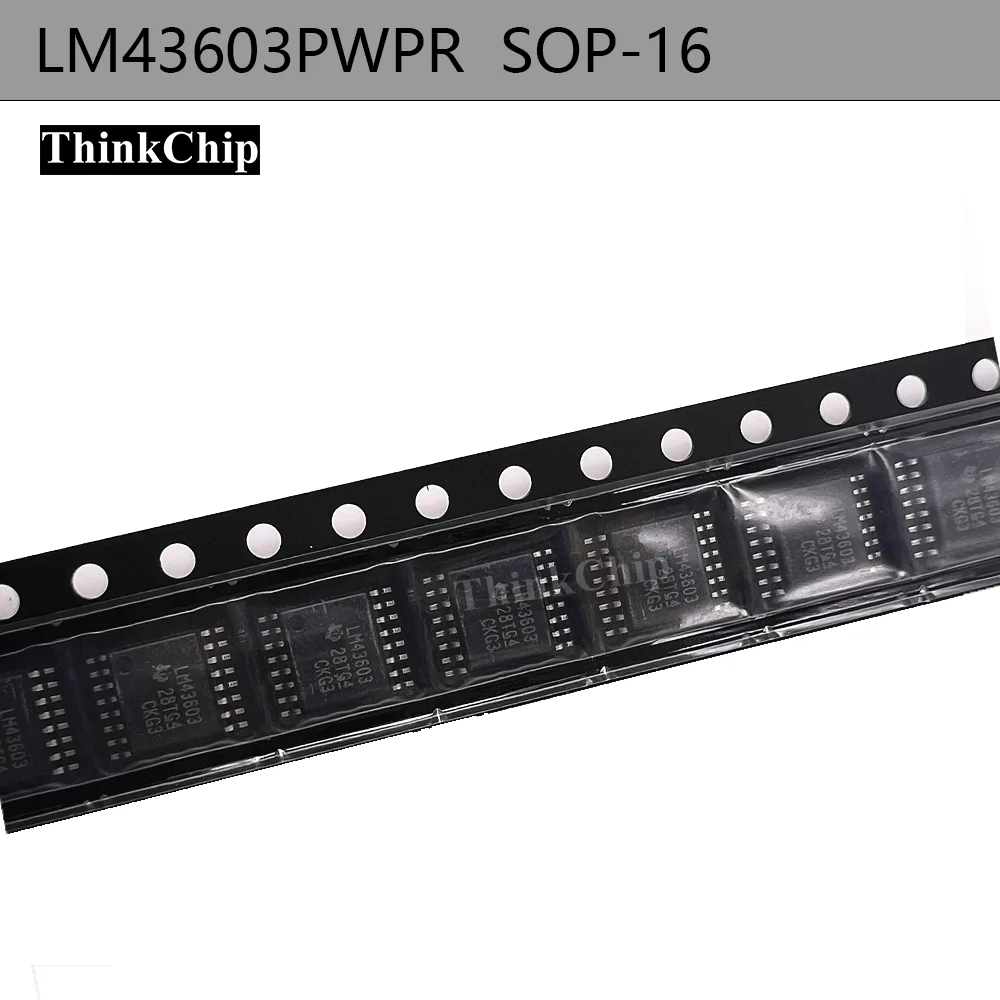 (10 pcs) LM43603PWPR HTSSOP-16 Synchronous Step-Down Regulator 3.5V-36V 3A 2.2MHz