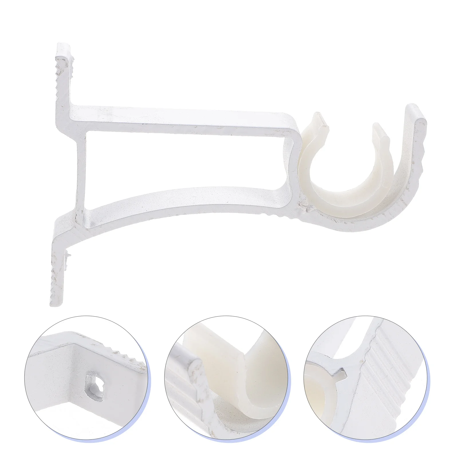 

4pcs Aluminum Alloy Curtain Rod Holder Bracket Wall Mount Hook For 5/8 Inch Thickened Metal Support Easy Install Retro