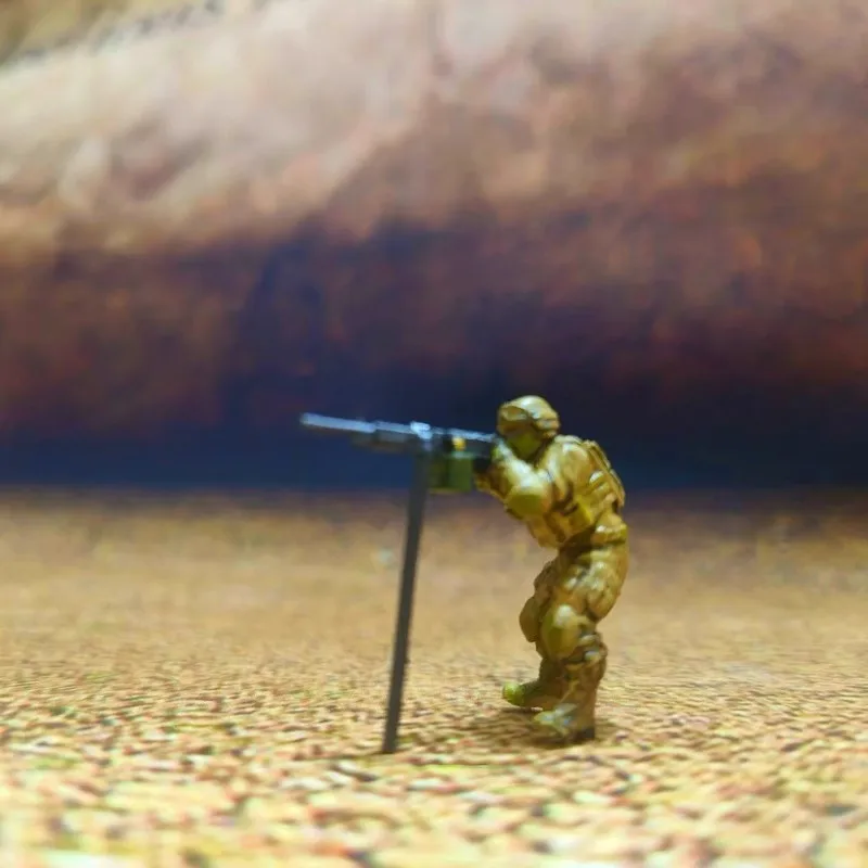 Modèle d'impression 3D en résine, échelle 1:64, 1 pièce, sceaux de la marine américaine, figurine de soldats, accessoire de scène à monter soi-même, ensemble complet d'exposition de Collection