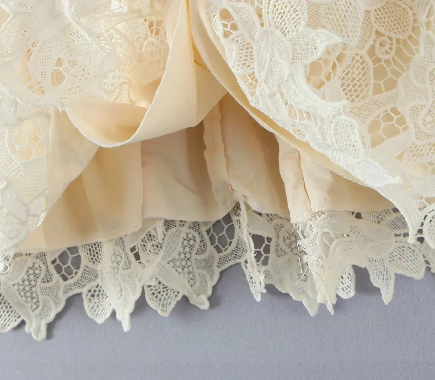 女性ノースリーブキャミスリップココレースノースリーブミニドレス