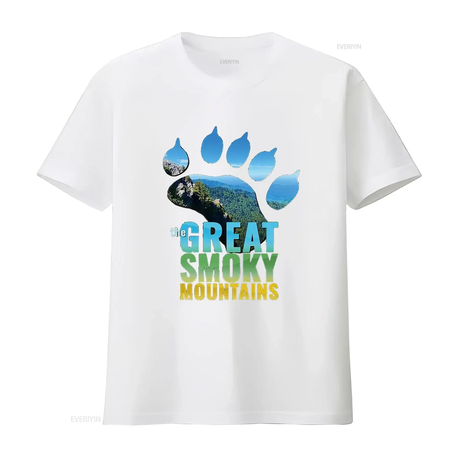 تي شيرت Great Smoky Mountains National Park Smokies Bear Paw 05 Premium تي شيرت عتيق مغسول قليلاً ملابس الشارع