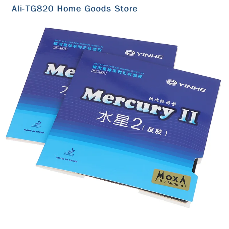 [TG820]MERCURY 2 Table Tennis Rubber Galaxy Pips-In Original YINHE Ping Pong Rubber